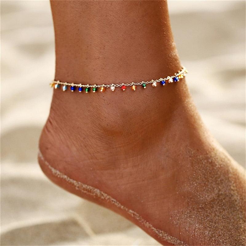 Bohemian Colorful Turkish Eyes Anklets for Women - BestShop
