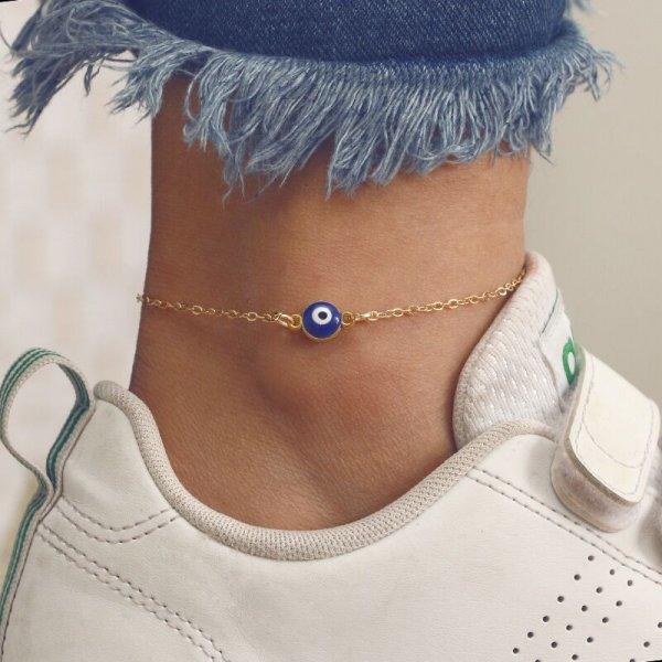 Bohemian Colorful Turkish Eyes Anklets for Women - BestShop