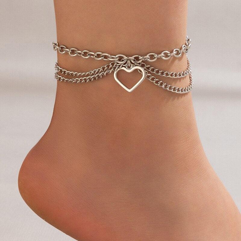Boho Gold Silver Chain Anklet - BestShop