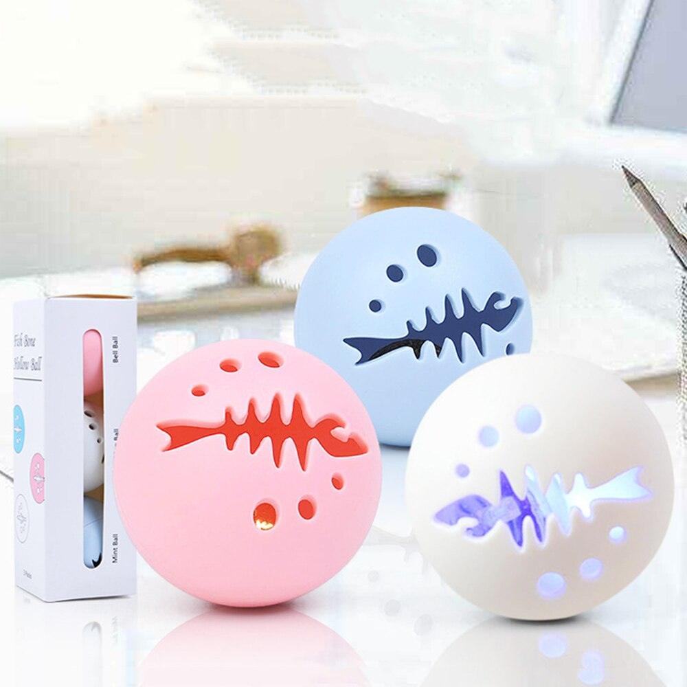Cat Interactive Rolling Glowing Bell Ball (3PCs) - BestShop