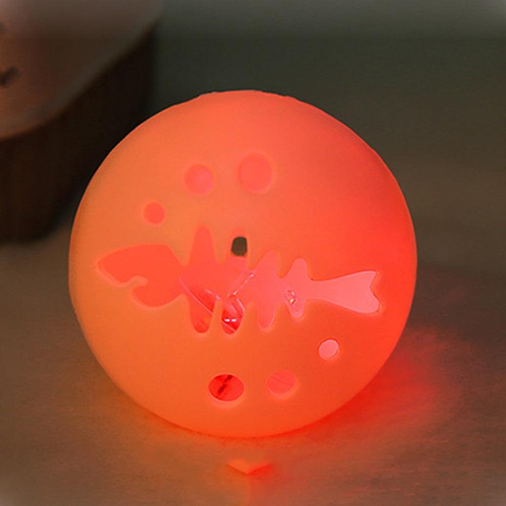Cat Interactive Rolling Glowing Bell Ball (3PCs) - BestShop