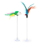 Load image into Gallery viewer, Cat Interactive Suction Feather Teaser - BestShop
