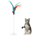 Load image into Gallery viewer, Cat Interactive Suction Feather Teaser - BestShop

