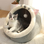 Load image into Gallery viewer, Cat Warm Basket Cozy Kitten Lounger bed - BestShop
