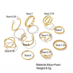 Load image into Gallery viewer, Chain Thin Ring Sets - BestShop

