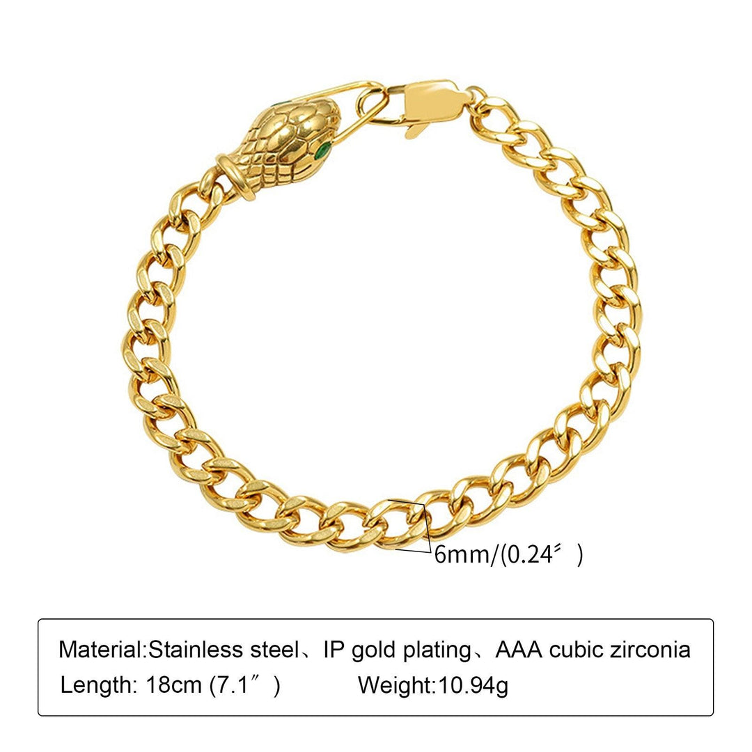 Chic Snake Head Charm Bracelet - BestShop