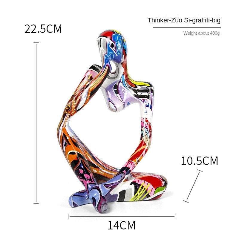 Colorful Graffiti Abstract Resin Handmade Crafts Sculpture - BestShop