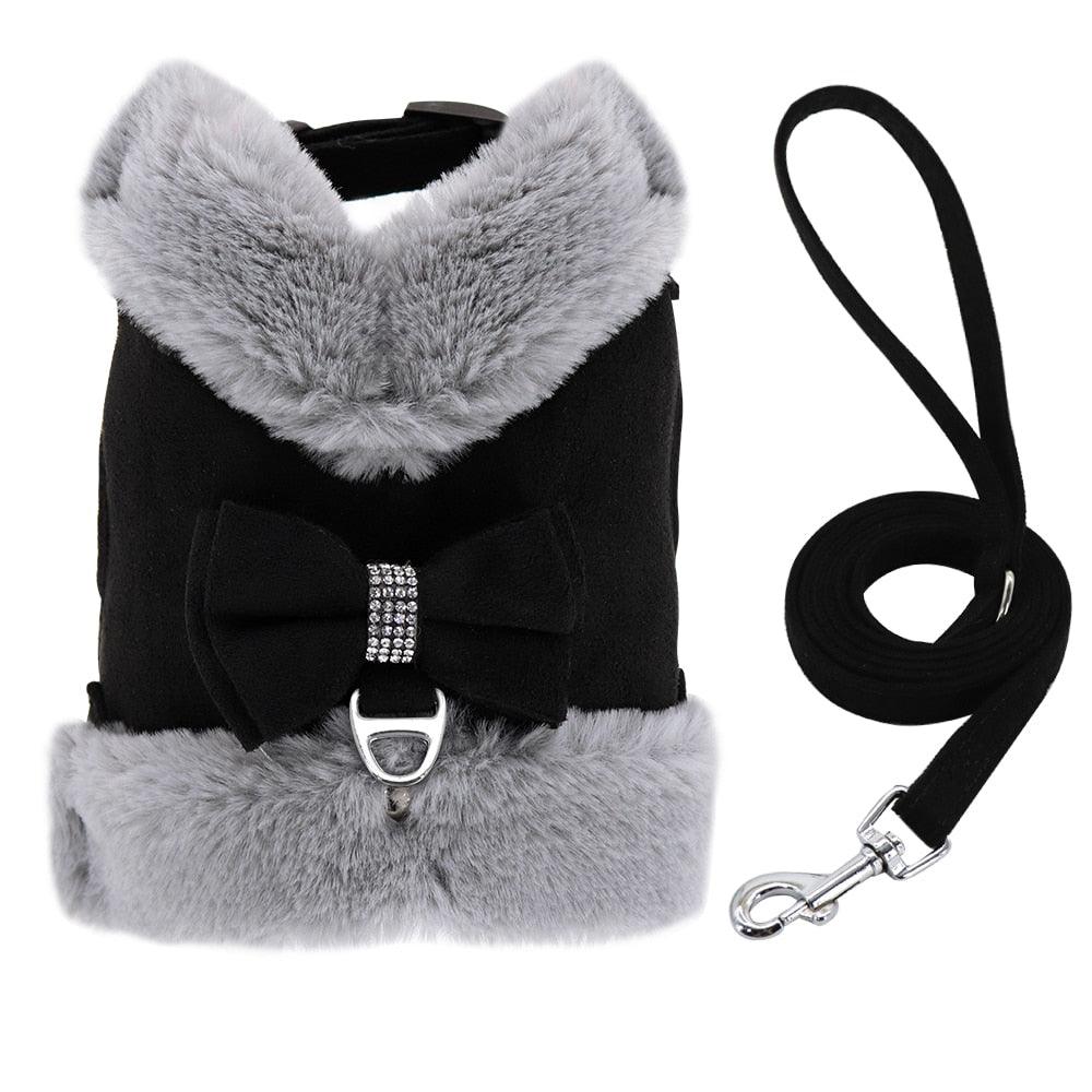 Cute Warm Winter Pet Harness Vest Set - BestShop