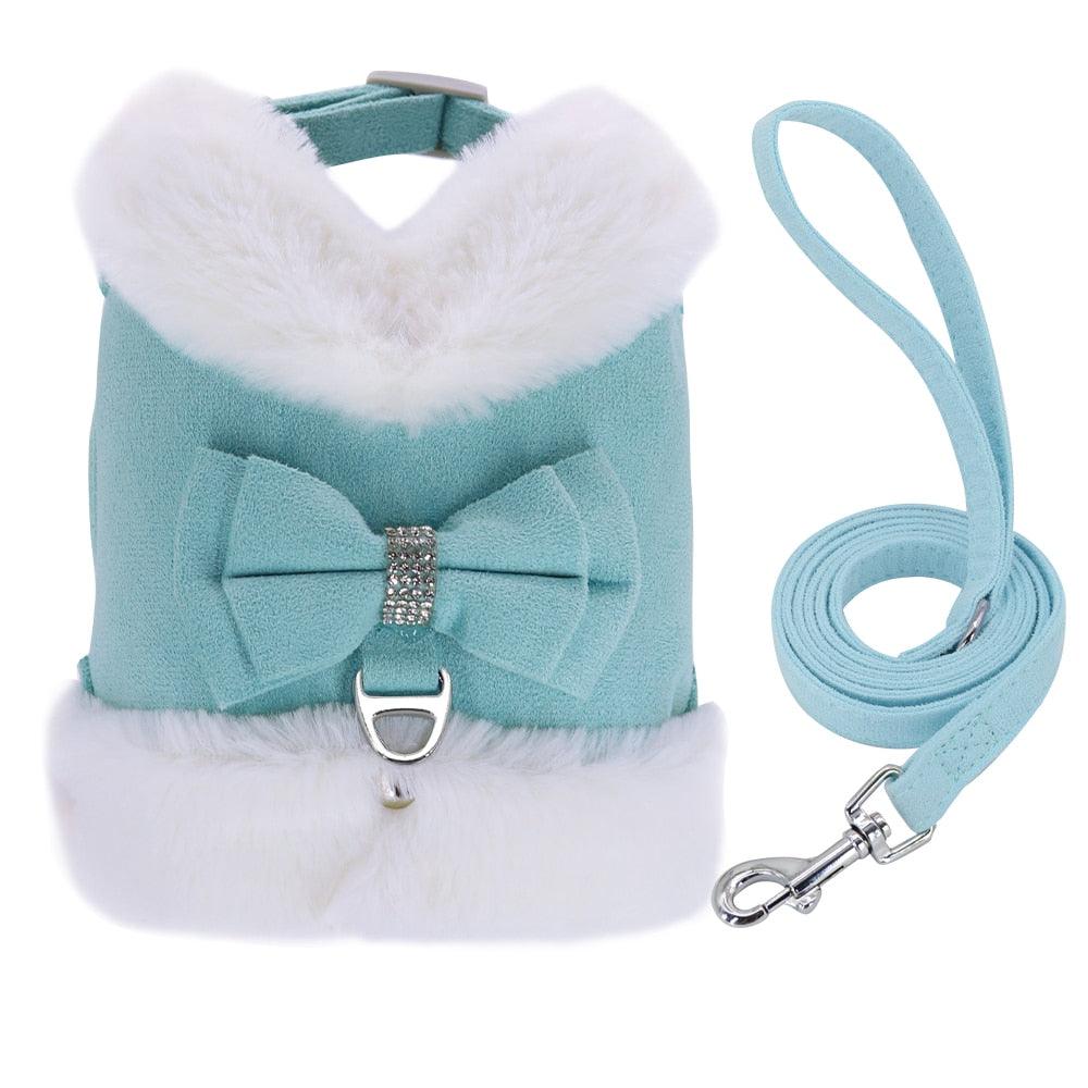 Cute Warm Winter Pet Harness Vest Set - BestShop