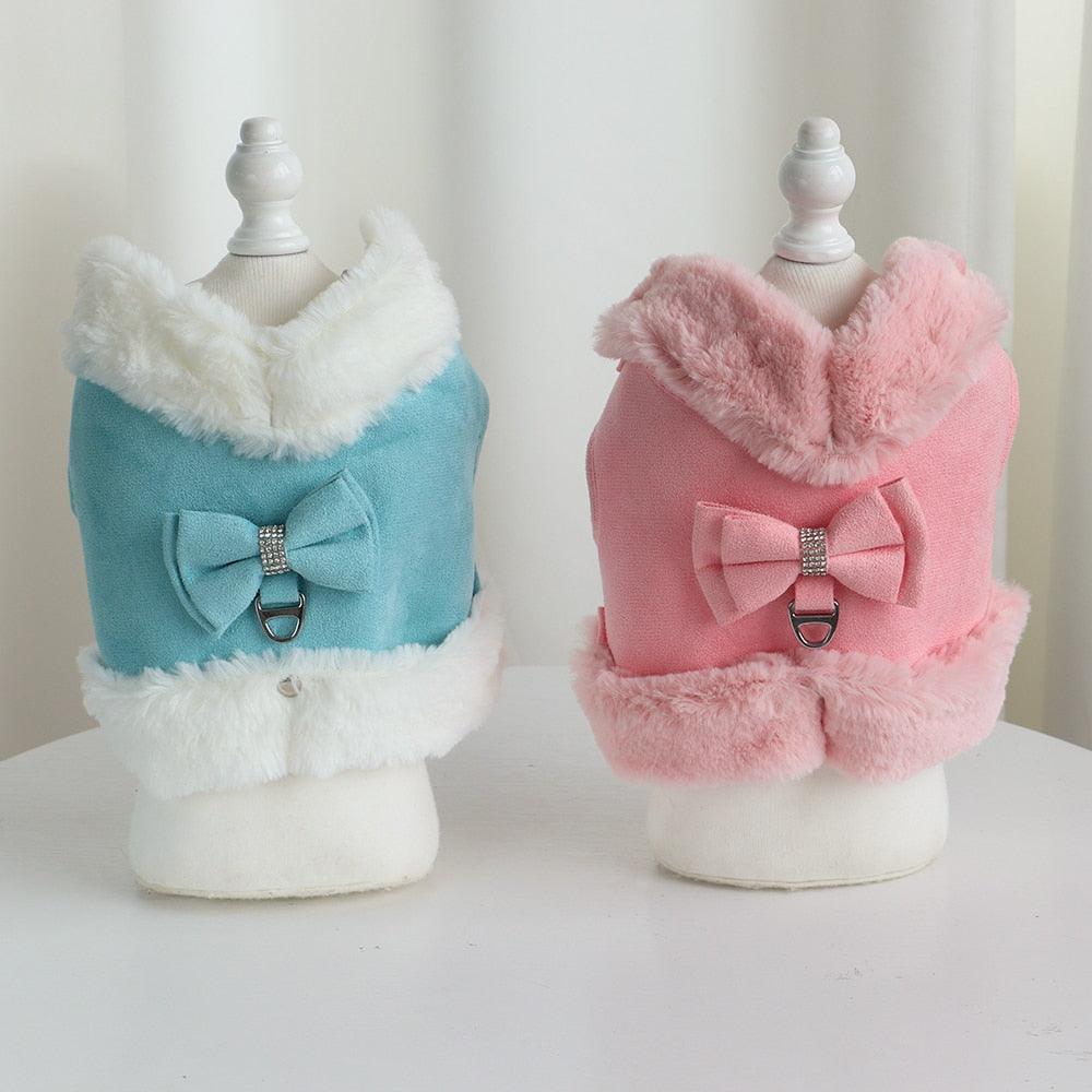 Cute Warm Winter Pet Harness Vest Set - BestShop