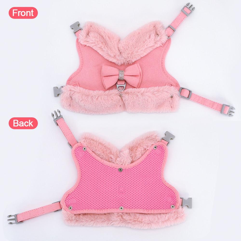 Cute Warm Winter Pet Harness Vest Set - BestShop