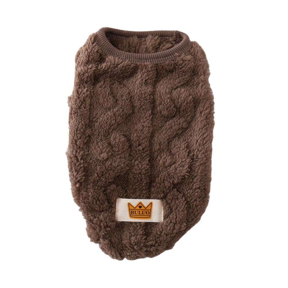 Cute Wavy Double-sided Fleece Pullover Pet Clothes - BestShop