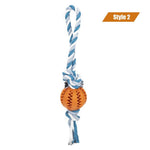 Load image into Gallery viewer, Dog Interactive Hemp Rope Rubber Balls - BestShop
