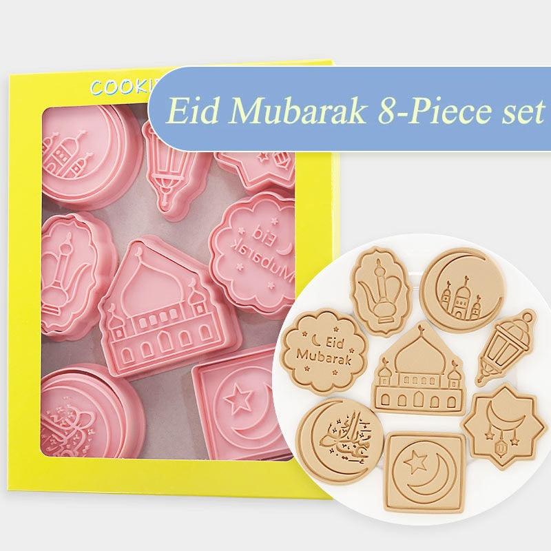 Eid Mubarak Biscuit Mold Ramadan Kareem Decoration Cookie Cutter Set 2023 Islamic Muslim Festival Party Supplies Baking Tools - BestShop