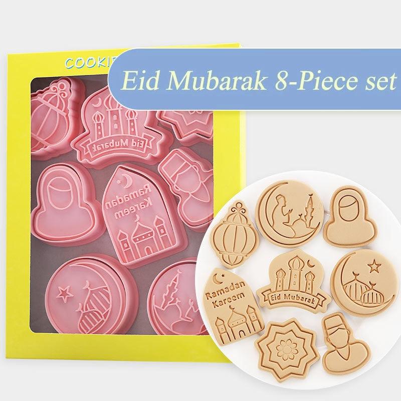 Eid Mubarak Biscuit Mold Ramadan Kareem Decoration Cookie Cutter Set 2023 Islamic Muslim Festival Party Supplies Baking Tools - BestShop