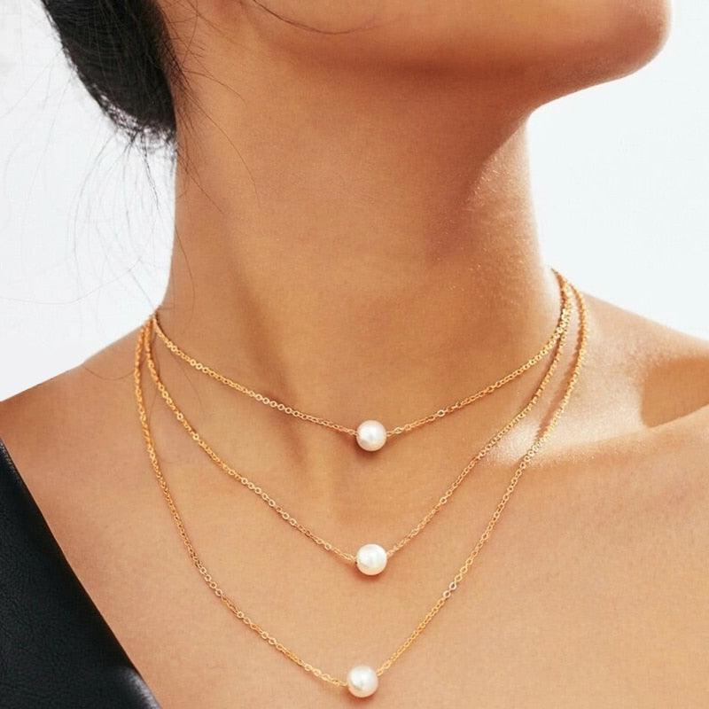 Elegant Jewelry Wedding Big Pearl Necklace For Women - BestShop