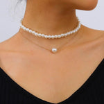 Load image into Gallery viewer, Elegant Jewelry Wedding Big Pearl Necklace For Women - BestShop
