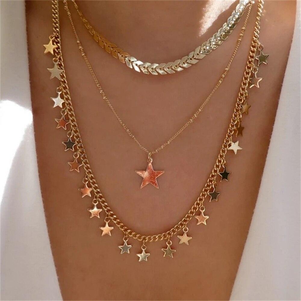 Fashion Gold Color Heart-Shaped Necklace For Women - BestShop