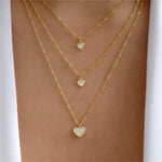 Load image into Gallery viewer, Fashion Gold Color Heart-Shaped Necklace For Women - BestShop
