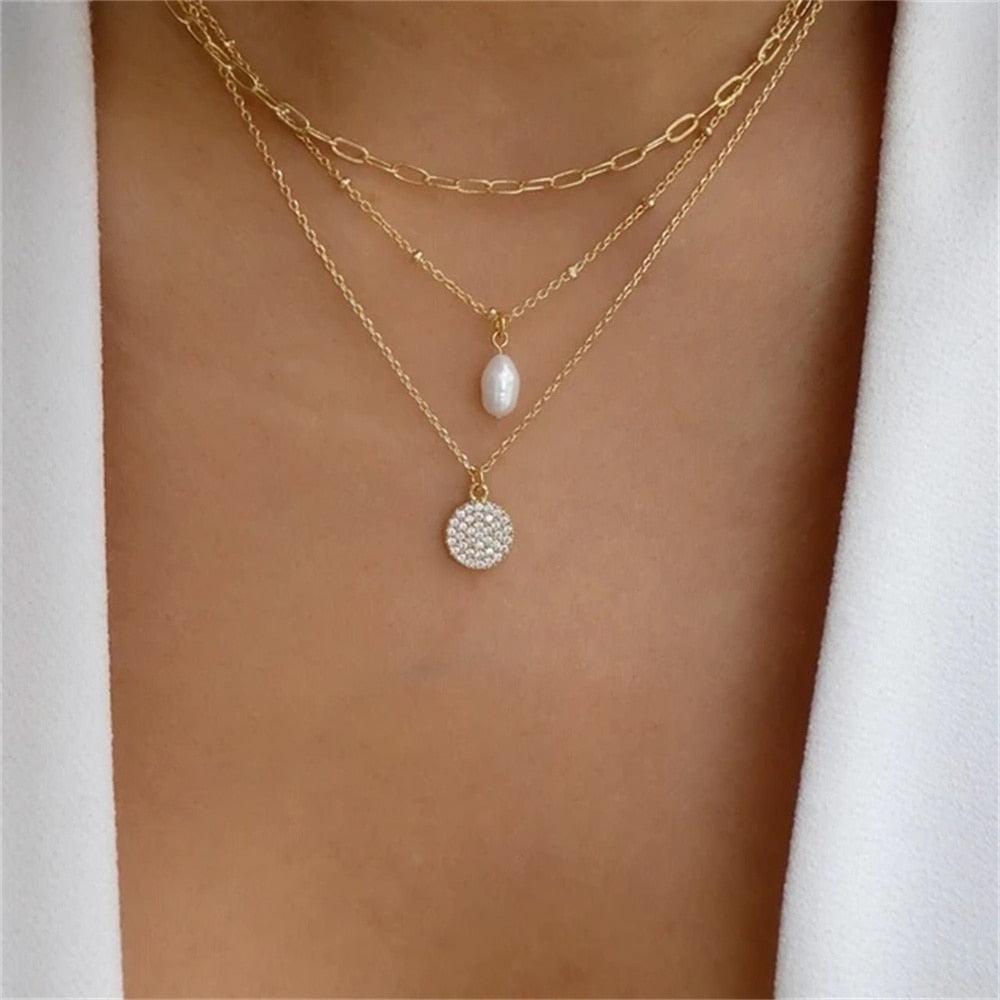 Fashion Gold Color Heart-Shaped Necklace For Women - BestShop