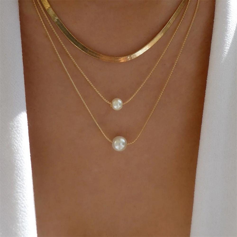 Fashion Gold Color Heart-Shaped Necklace For Women - BestShop