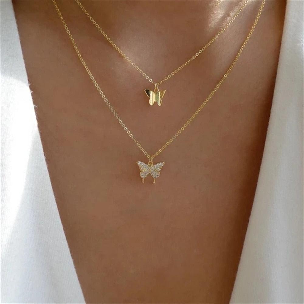 Fashion Gold Color Heart-Shaped Necklace For Women - BestShop
