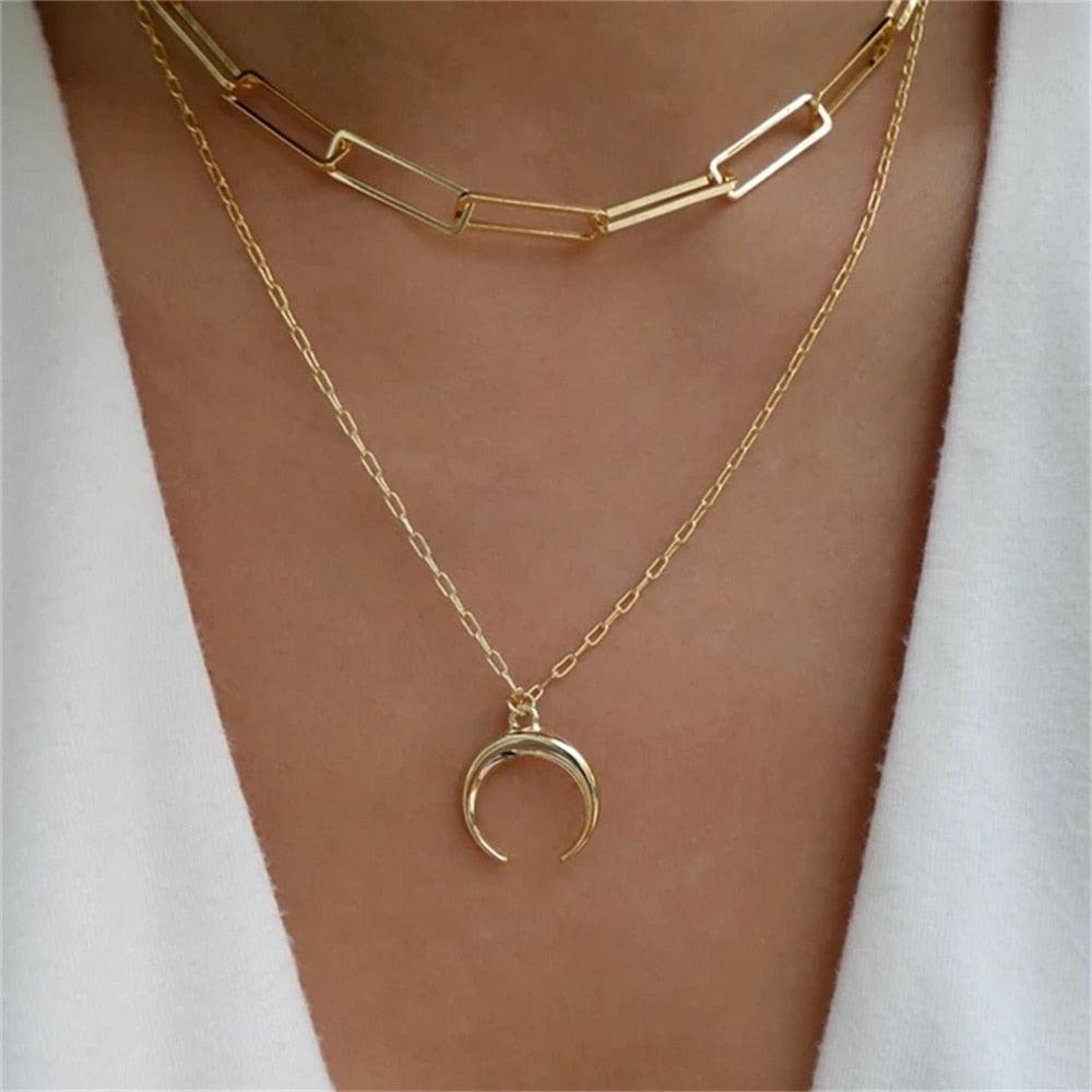 Fashion Gold Color Heart-Shaped Necklace For Women - BestShop