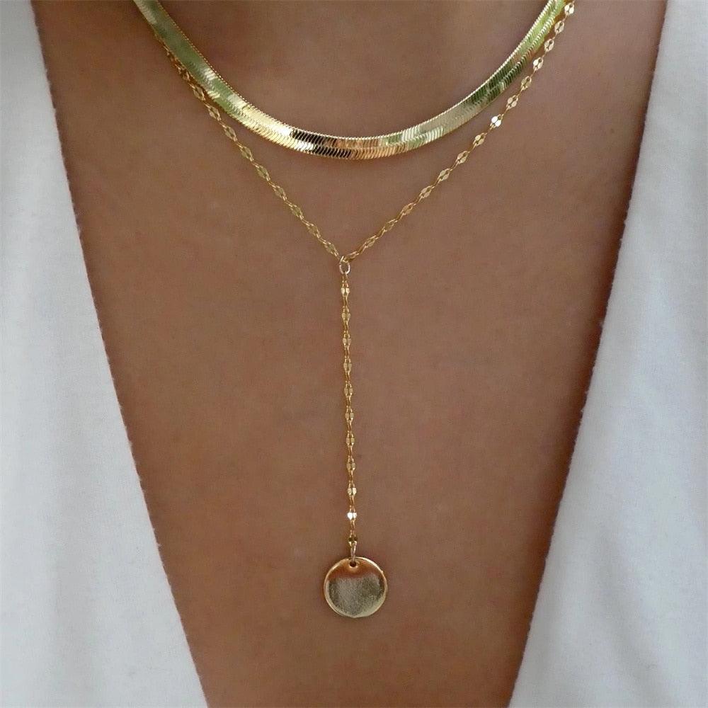 Fashion Gold Color Heart-Shaped Necklace For Women - BestShop
