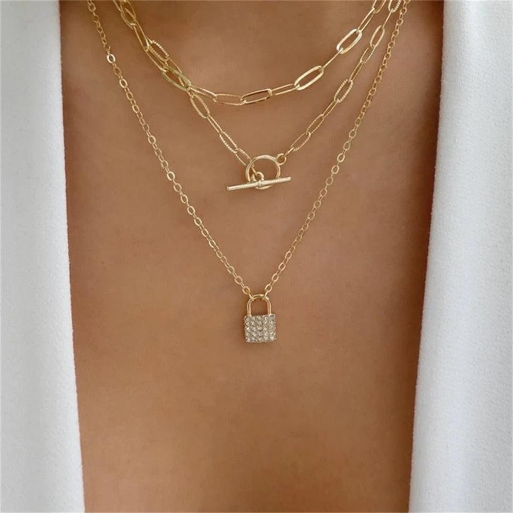 Fashion Gold Color Heart-Shaped Necklace For Women - BestShop
