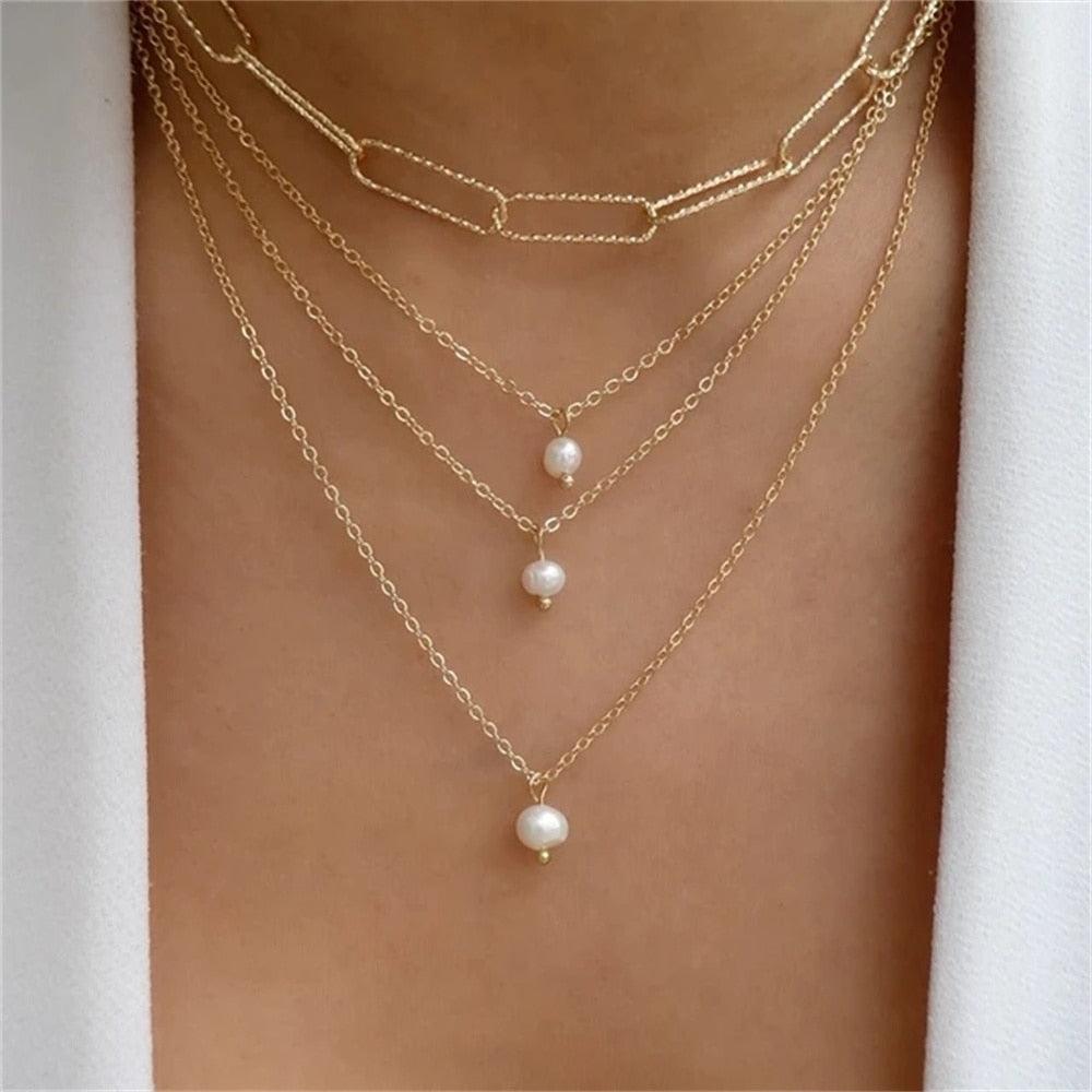 Fashion Gold Color Heart-Shaped Necklace For Women - BestShop