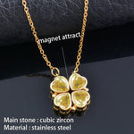 Load image into Gallery viewer, Flower Pendant Stainless Steel Necklace - BestShop
