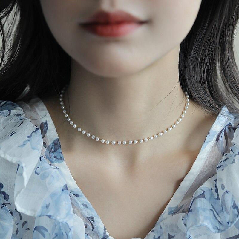 French Romantic Small Pearl Necklace - BestShop