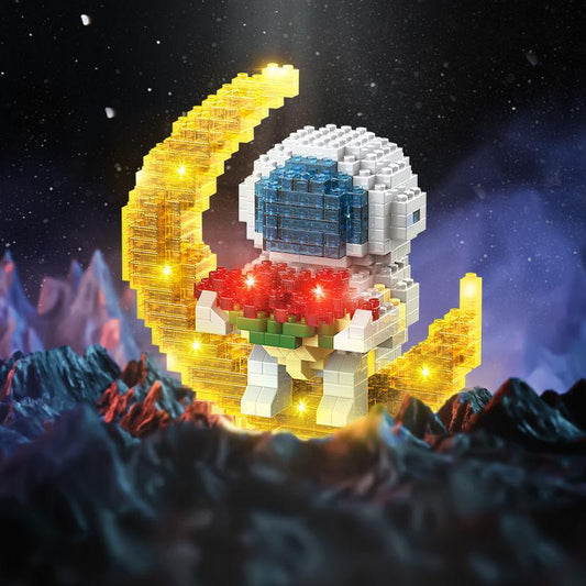 Glowing Astronaut Building Blocks Set - BestShop