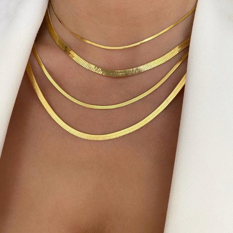 Hot Fashion Unisex Snake Chain Women Necklace Choker - BestShop