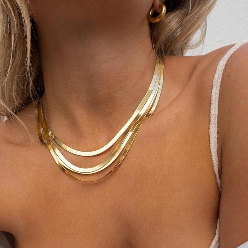 Hot Fashion Unisex Snake Chain Women Necklace Choker - BestShop
