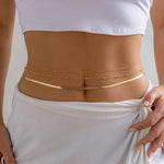 Load image into Gallery viewer, Ingemark Sexy Flat Snake Chain Waist Belly Belt - BestShop
