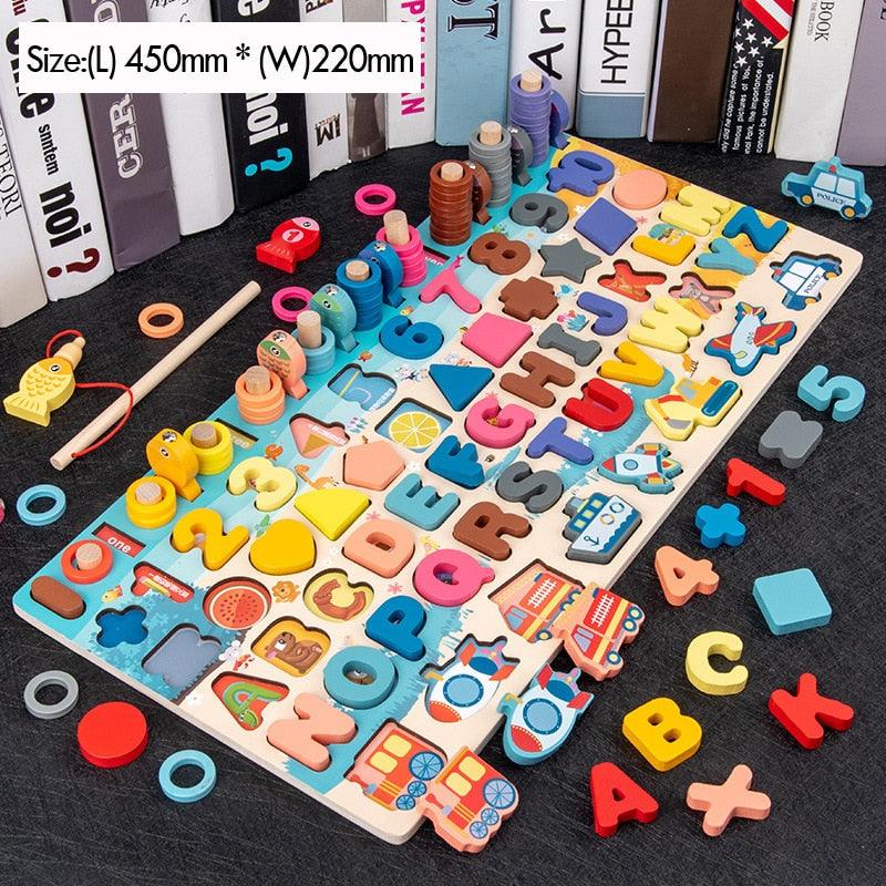 1set Children Fishing Game Board Toy, Magnetic Educational Preschool Toy  For Babies And Toddlers