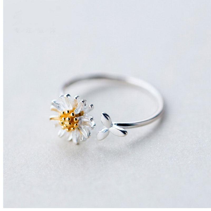 Korean Style Vintage Daisy Flower Rings For Women - BestShop