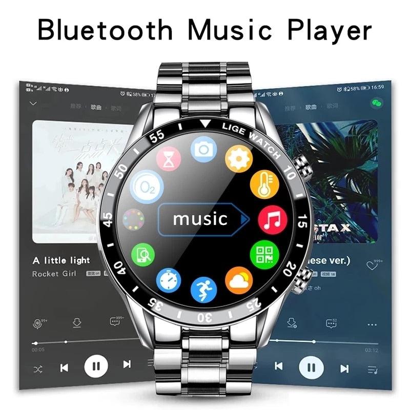 LIGE Luxury Full Circle Touch Screen Smart Watch - BestShop