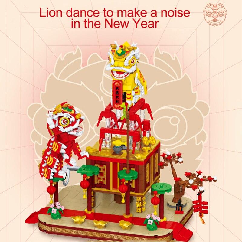 Lion Dance Music Box Building Set - BestShop