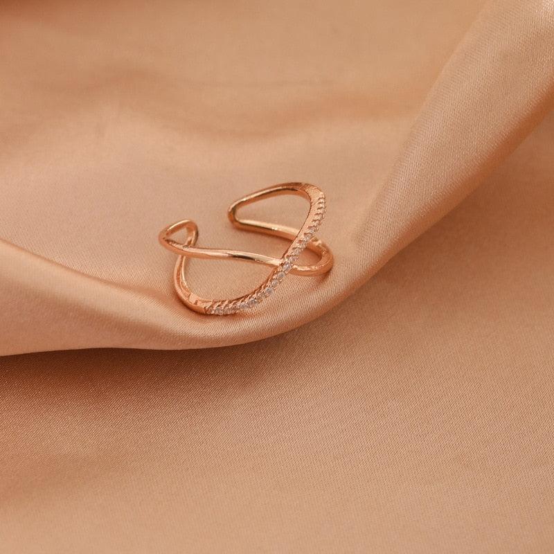 Luxury Gold Color Pearl Zircon Rings for Woman - BestShop