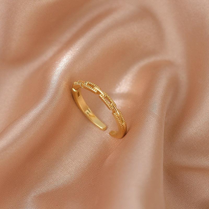 Luxury Gold Color Pearl Zircon Rings for Woman - BestShop