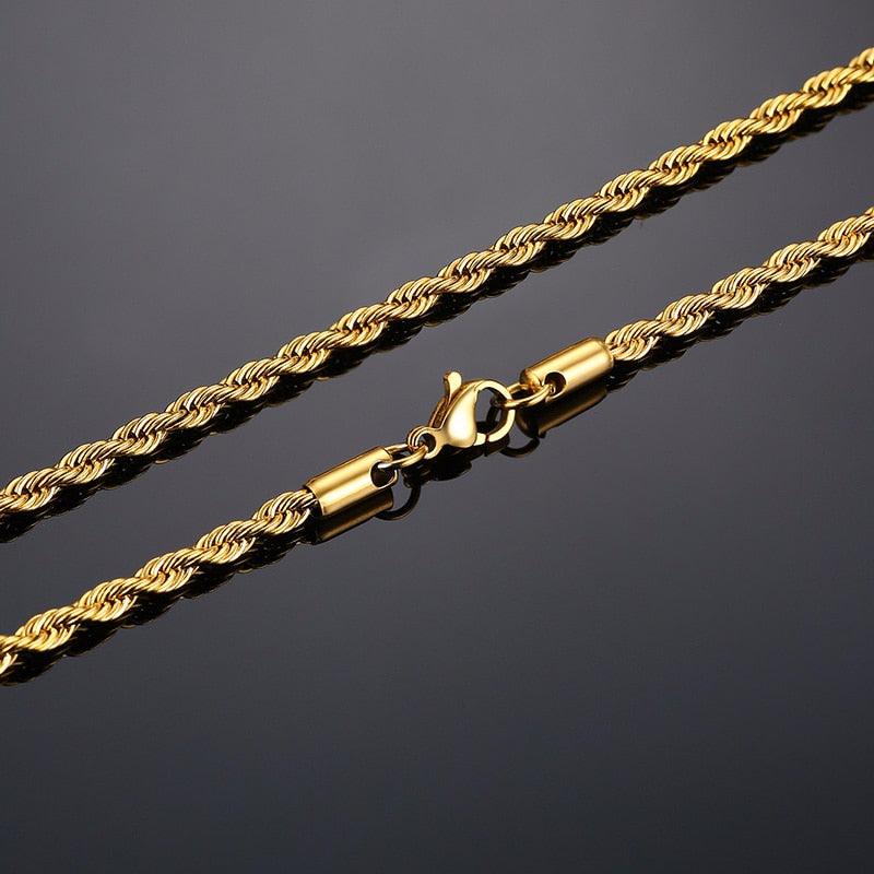 Men Stainless Steel Ropes Long Necklace - BestShop