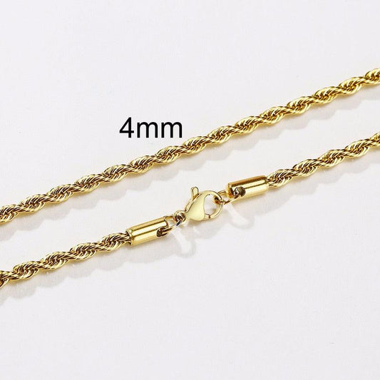 Men Stainless Steel Ropes Long Necklace - BestShop