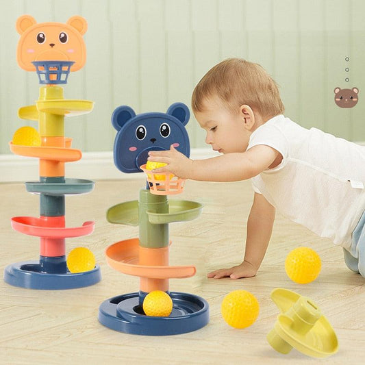 Montessori Toys Baby 0 12 24 36 Months Track Rolling Ball - BestShop