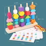 Load image into Gallery viewer, Montessori Wooden Toys Color Shape Matching Puzzle - BestShop
