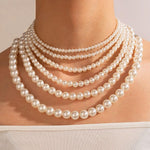 Load image into Gallery viewer, New Trendy Imitation Pearl Necklace Men Women - BestShop

