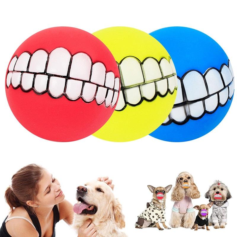 Pet Dog Puppy Ball Teeth Silicon Chew Toys - BestShop