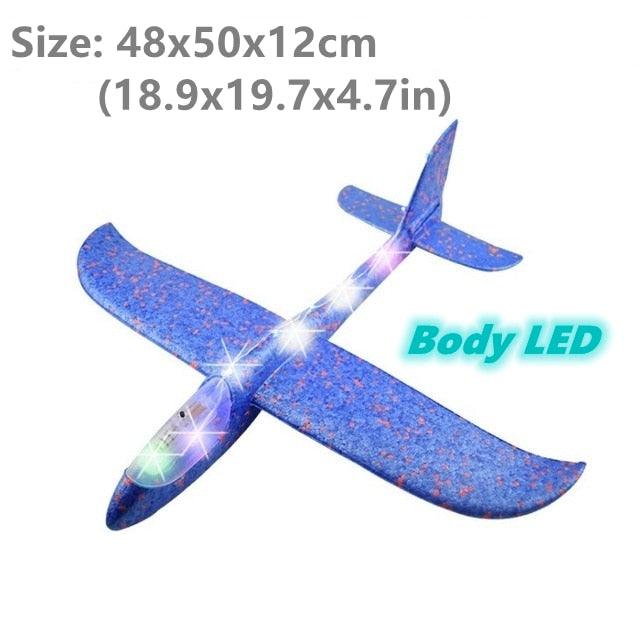 Plane Flying Glider Toy With LED Light - BestShop