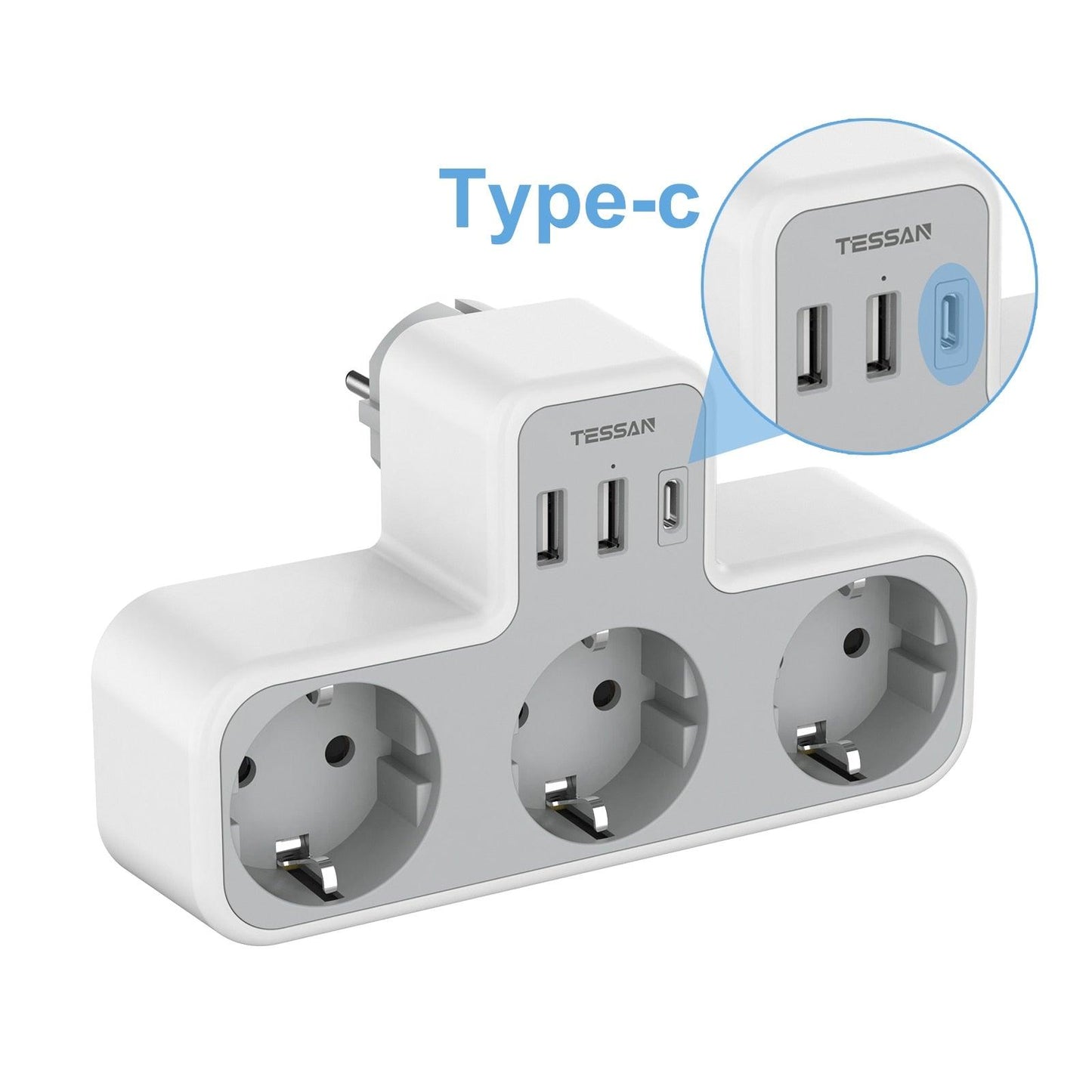 Power Strip with AC Outlets and USB Charging Ports - BestShop